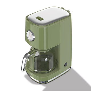 Rohnson R945 Nostalgia Kaffemaskine – 1.5 L – 900W – 12 Kopper – Retro Olive