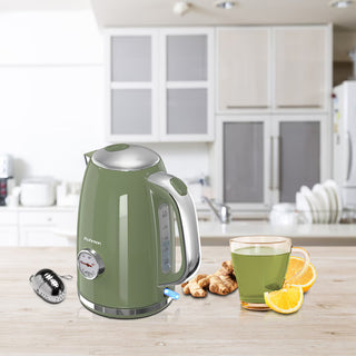Rohnson R7715 Nostalgia Retro Elkedel – 1.7 L – 2200W – Strix Connector – Olive