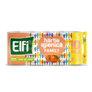 Toiletpapir Elfi – 3 lag, ferskenduft, 10 ruller