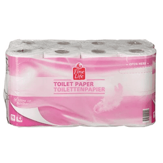 Fine Life toiletpapir med 4 lag, 16 ruller