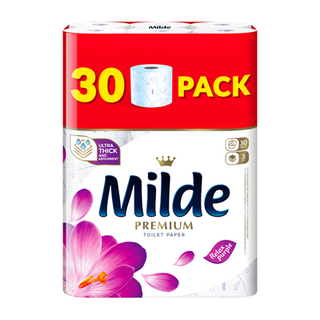 Toiletpapir MILDE Relax Purple – 30 ruller, magnoliaduft