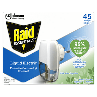 Raid Elektrisk Myggeapparat + Refill – 27 ml