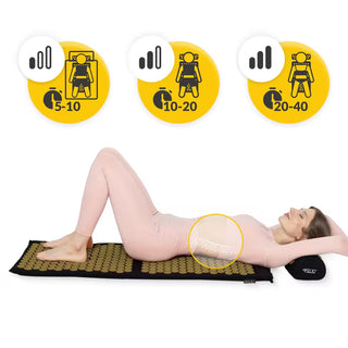 4FIZJO ECO XL Akupressurmåtte med Pude – 110 x 42 cm