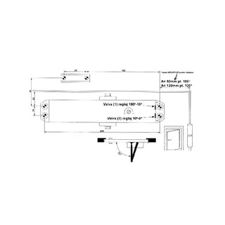 Dørpumpe, hydraulisk, Omega TS 605, 80-120 kg