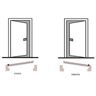 Metaldør til udendørs brug Megadoor Metal Design 1822, højre, 88×200 cm + tilbehør