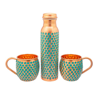 Set i Kobber – Smaragd (Premium)