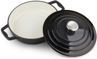 Carl Schmidt Sohn Xanten – Premium Set af Emaljerede Støbejernsgryder og Pande (7 Dele) – Rød / Sort