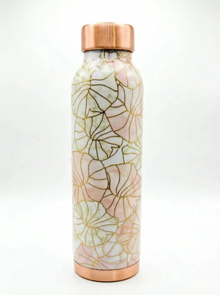 Kobberflaske Lotus 1 L – Håndlavet i 99,8 % Kobber