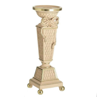 Pink Gylden harpiks lysestage, 10x27 cm