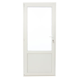 Yderdør i PVC med termorude 2/3, type 2, 4-kammer, PVC-tærskel, venstre, 87×197 cm