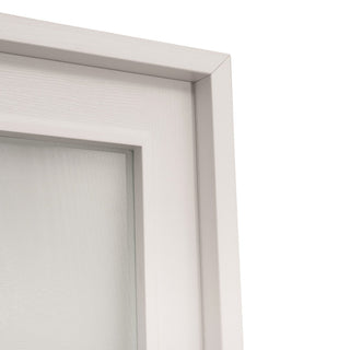 Indendørsdør med glas, cellekonstruktion, HDF P, venstre, 205×66×4 cm med karm