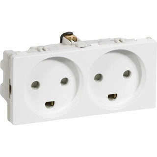 Fuga stikkontakt 2m vandret HV, Hvid