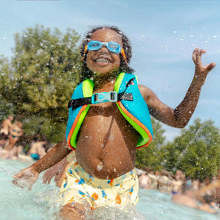 SWIMVEST Skumsvømmevest til Børn – Blå/Grøn