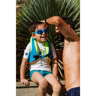 SWIMVEST Skumsvømmevest til Børn – Blå/Grøn